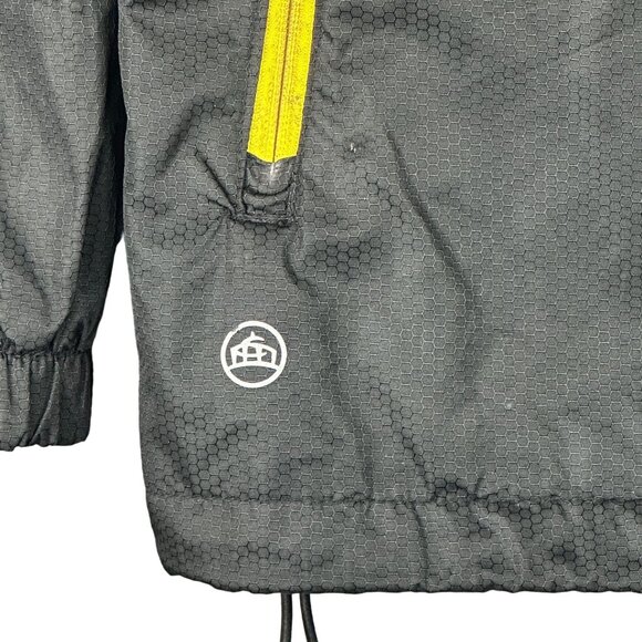 Stormtech Jacket Men's M Black Yellow Performance Apparel Windbreaker Strapped - Picture 2 of 16